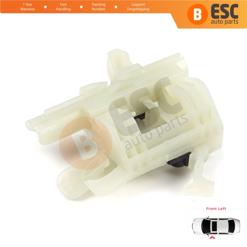 Power Window Regulator Repair Clips Front Left for Fiat 500 2007-On 2/3 Door Hatchback Cabrio Convertible 68070267AD