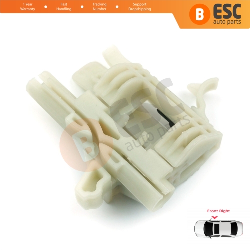 Power Window Regulator Repair Clips Front Right for Fiat 500 2007-On 2/3 Door Hatchback Cabrio Convertible 68070267AD