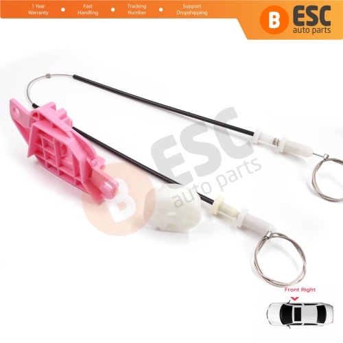 Power Window Regulator Repair Kit Front Right for Hyundai Starex H-1 Grand MK2 TQ 2007–2024 824044H010