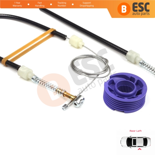 Window Regulator Repair Kit Rear Left for VW Phaeton 3D MK1 2002-2016 SWB Short Wheelbase 3D4839755