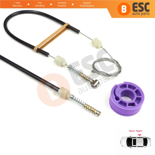 Window Regulator Repair Kit Rear Right for VW Phaeton 3D MK1 2002-2016 SWB Short Wheelbase 3D4839756