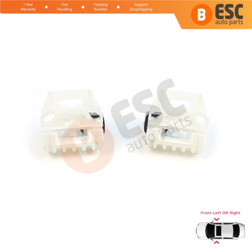 Window Regulator Repair Clips A+B Front Door for VW New Beetle C1 Seat Toledo MK2 1M2 Leon MK1 1M1 Skoda Fabia MK1 6Y Praktik