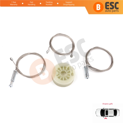 Power Window Regulator Repair Kit Front Left for Kia Ceed Cee'd MK2 JD 2012-2018 5-Door 82450A2710