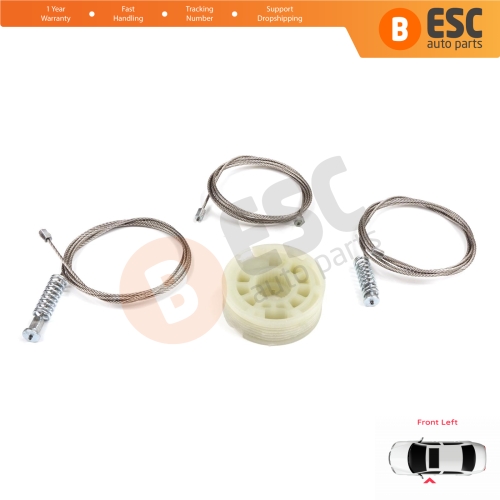 Power Window Regulator Repair Kit Front Left for Kia Ceed Cee'd MK2 JD 2012-2018 5-Door 82450A2710