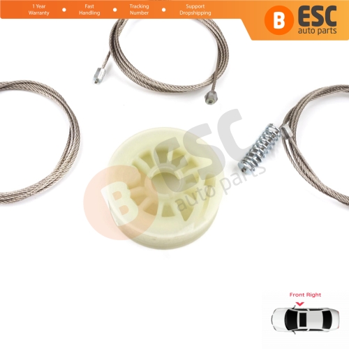 Power Window Regulator Repair Kit Front Right for Kia Ceed Cee'd MK2 JD 2012-2018 5-Door 82460A2710