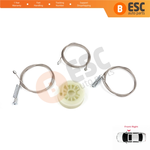 Power Window Regulator Repair Kit Front Right for Kia Ceed Cee'd MK2 JD 2012-2018 5-Door 82460A2710