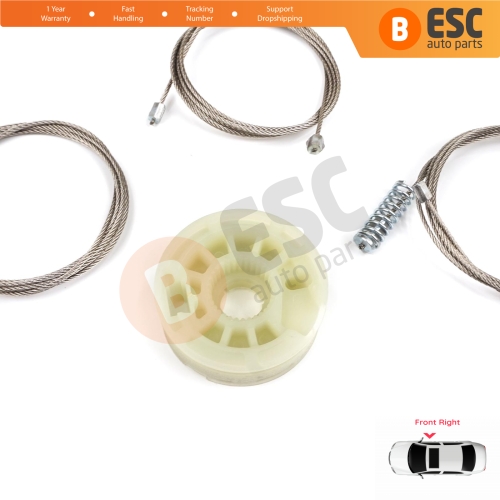 Power Window Regulator Repair Kit Front Right for Kia Ceed Cee'd MK2 JD 2012-2018 5-Door 82460A2710