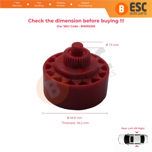 Manual Rear Window Regulator Inner Gear 1J4839729J 6Q4839462 for VW Golf 4 Bora Polo