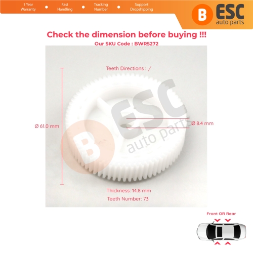 Window Regulator Motor Cog Roller Gear for VW Passat B6 3C B7 362 365 CC 4/5 Door