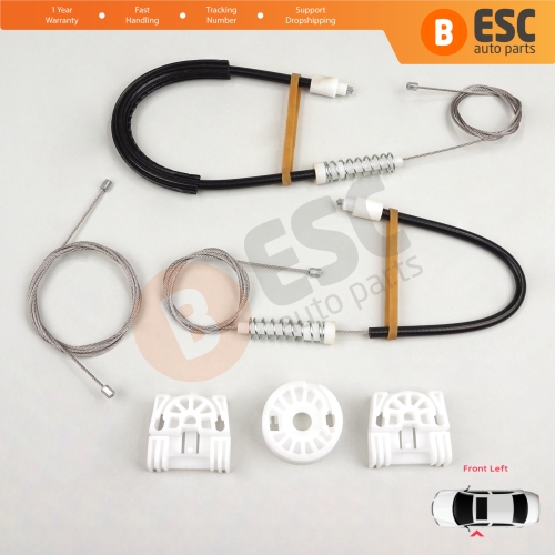 Power Window Regulator Repair Kit Front Left for Mercedes C Class W204 S204 2006-2014 E Class W212 S212 2009-2016 4/5 Door A2047200579