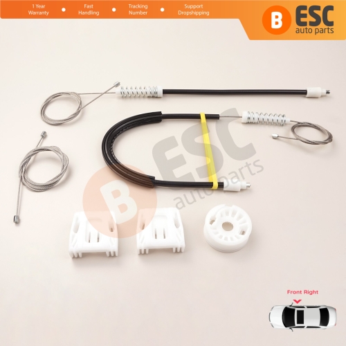 Power Window Regulator Repair Kit Front Right for Mercedes C Class W204 S204 2006-2014 E Class W212 S212 2009-2016 4/5 Door A2047200679