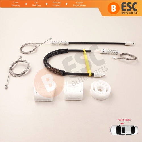 Power Window Regulator Repair Kit Front Right for Mercedes C Class W204 S204 2006-2014 E Class W212 S212 2009-2016 4/5 Door A2047200679