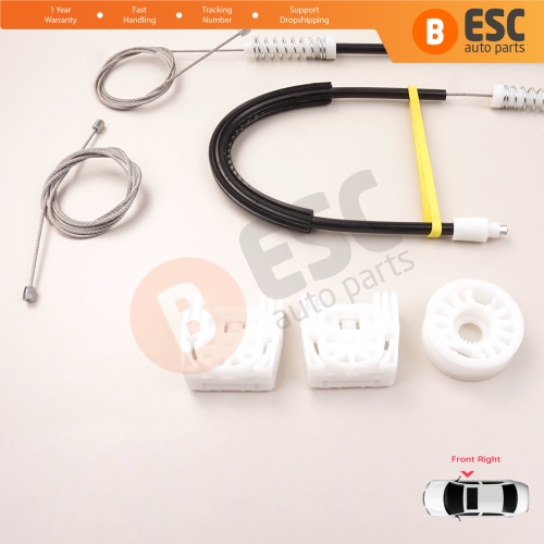 Power Window Regulator Repair Kit Front Right for Mercedes C Class W204 S204 2006-2014 E Class W212 S212 2009-2016 4/5 Door A2047200679