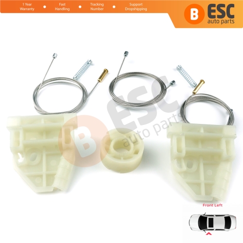 Power Window Regulator Repair Set Front Left Door for MAN Truck TGS TGX MK1 2006-2021 81626456039