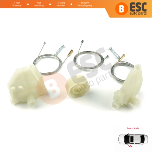 Power Window Regulator Repair Set Front Left Door for MAN Truck TGS TGX MK1 2006-2021 81626456039