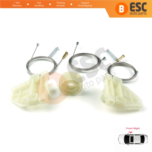 Power Window Regulator Repair Set Front Right Door for MAN Truck TGS TGX MK1 2006-2021 81626456040