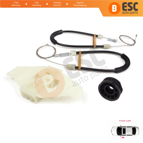 Power Window Regulator Repair Set Front Left Door for Citroen C-Elysee DD Peugeot 301 2012-On 9677416980