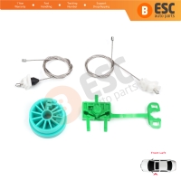 Power Window Regulator Repair Set Front Left Door for Fiat Punto MK2 188 188AX 1999-2005 3/5 Door 0046536312