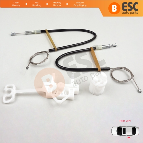 Manual Window Regulator Repair Set Rear Left Door for Fiat Linea 323 110 2007-2018 51789674