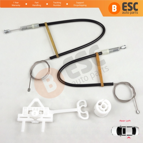Manual Window Regulator Repair Set Rear Left Door for Fiat Linea 323 110 2007-2018 51789674