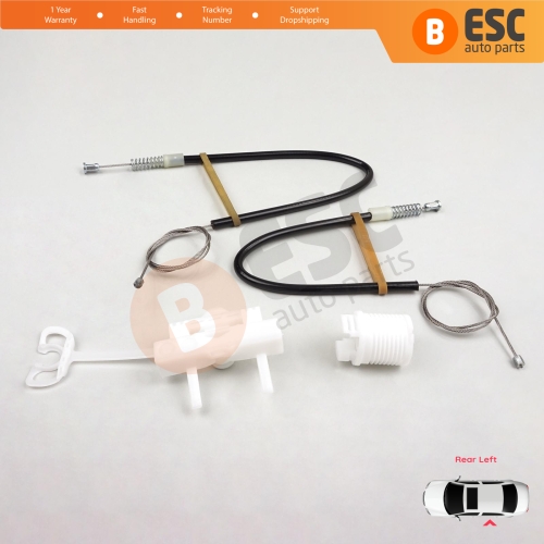 Manual Window Regulator Repair Set Rear Left Door for Fiat Linea 323 110 2007-2018 51789674