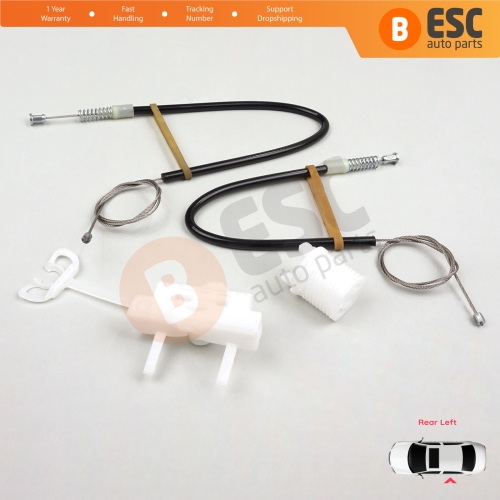 Manual Window Regulator Repair Set Rear Left Door for Fiat Linea 323 110 2007-2018 51789674