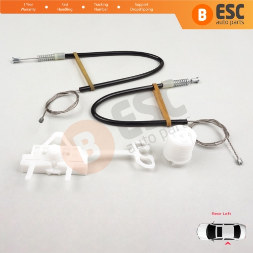 Manual Window Regulator Repair Set Rear Left Door for Fiat Linea 323 110 2007-2018 51789674