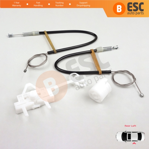 Manual Window Regulator Repair Set Rear Left Door for Fiat Linea 323 110 2007-2018 51789674