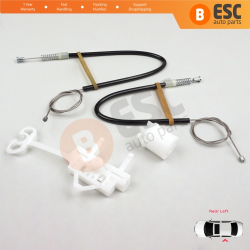 Manual Window Regulator Repair Set Rear Left Door for Fiat Linea 323 110 2007-2018 51789674