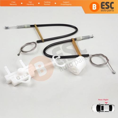Manual Window Regulator Repair Set Rear Right Door for Fiat Linea 323 110 2007-2018 51789673