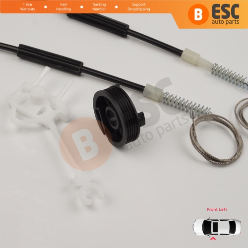 Window Regulator Repair Kit Front Left Door for Fiat Doblo MK1 MPV Van 119 223 2001-2010 51718404