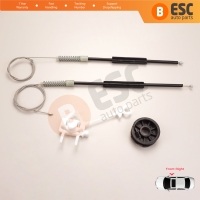Window Regulator Repair Kit Front Right Door for Fiat Doblo MK1 MPV Van 119 223 2001-2010 51718403
