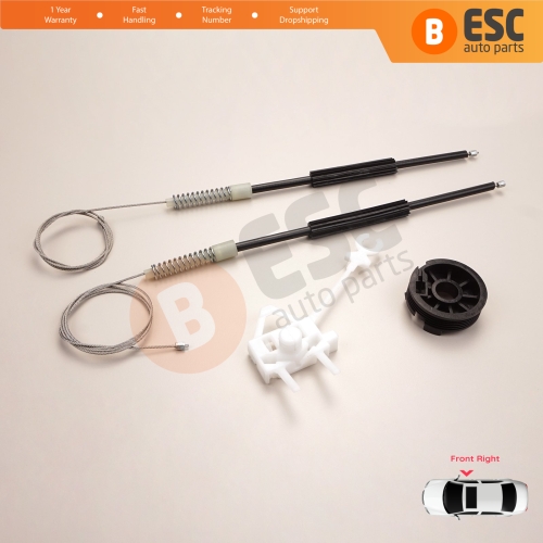 Window Regulator Repair Kit Front Right Door for Fiat Doblo MK1 MPV Van 119 223 2001-2010 51718403