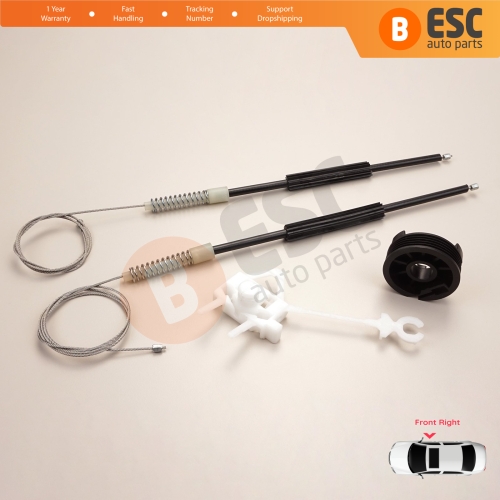 Window Regulator Repair Kit Front Right Door for Fiat Doblo MK1 MPV Van 119 223 2001-2010 51718403