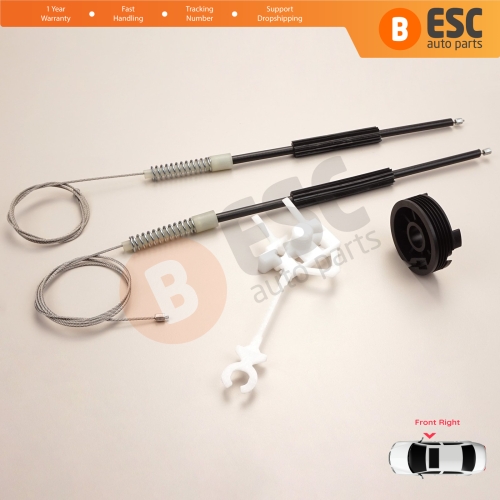 Window Regulator Repair Kit Front Right Door for Fiat Doblo MK1 MPV Van 119 223 2001-2010 51718403