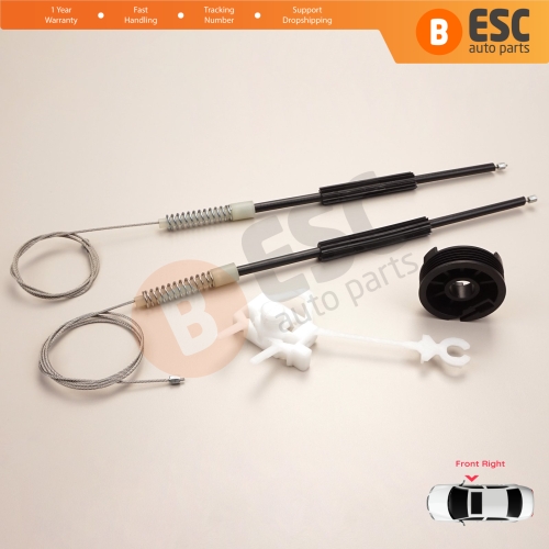 Window Regulator Repair Kit Front Right Door for Fiat Doblo MK1 MPV Van 119 223 2001-2010 51718403