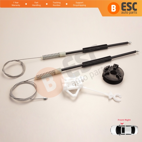 Window Regulator Repair Kit Front Right Door for Fiat Doblo MK1 MPV Van 119 223 2001-2010 51718403