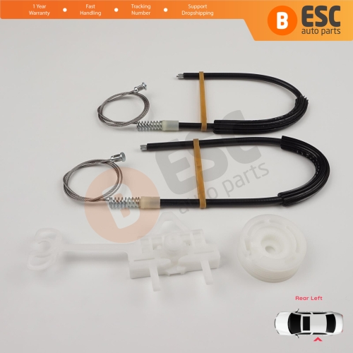 Power Window Regulator Repair Set Rear Left Door for Fiat Linea 323 110 2007-2018 51898679 