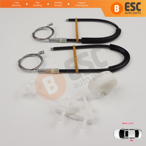 Power Window Regulator Repair Set Rear Left Door for Fiat Linea 323 110 2007-2018 51898679 