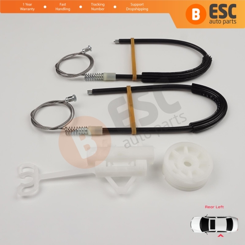 Power Window Regulator Repair Set Rear Left Door for Fiat Linea 323 110 2007-2018 51898679 