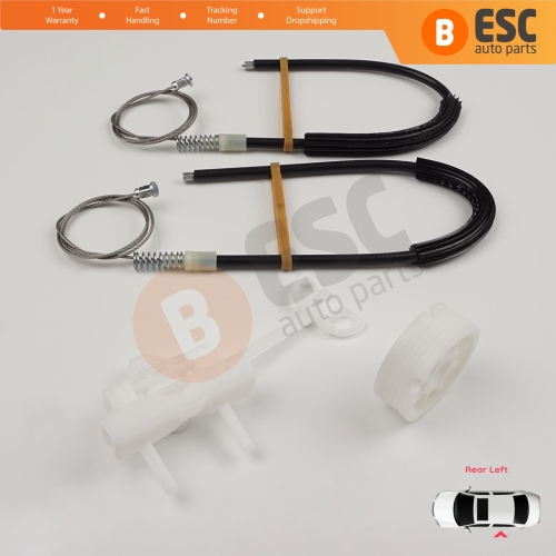 Power Window Regulator Repair Set Rear Left Door for Fiat Linea 323 110 2007-2018 51898679 