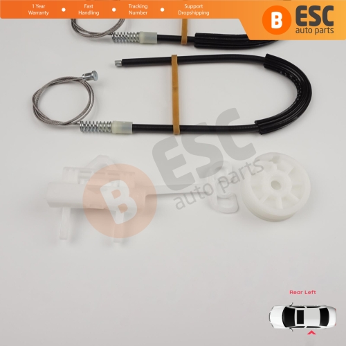 Power Window Regulator Repair Set Rear Left Door for Fiat Linea 323 110 2007-2018 51898679 