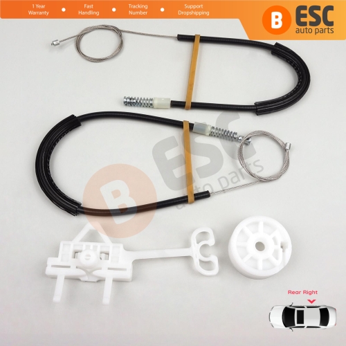Power Window Regulator Repair Set Rear Right Door for Fiat Linea 323 110 2007-2018 51898678
