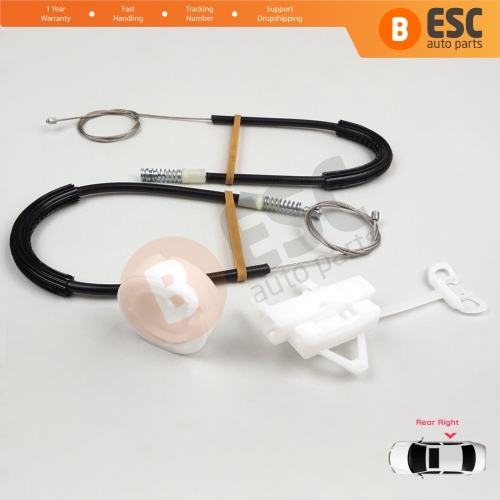 Power Window Regulator Repair Set Rear Right Door for Fiat Linea 323 110 2007-2018 51898678