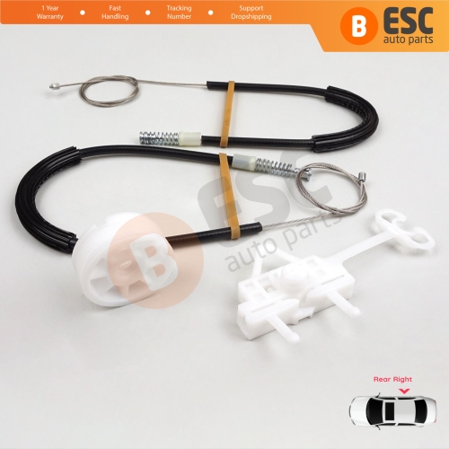 Power Window Regulator Repair Set Rear Right Door for Fiat Linea 323 110 2007-2018 51898678