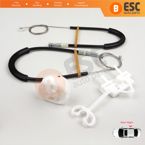 Power Window Regulator Repair Set Rear Right Door for Fiat Linea 323 110 2007-2018 51898678