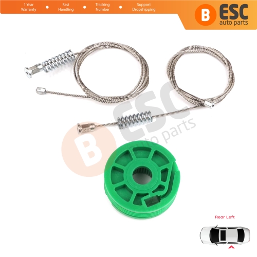 Window Regulator Repair Kit Rear Left Door for Audi A6 C5 4B 1997-2005 Allroad 4BH 4/5 Door 4B0839461