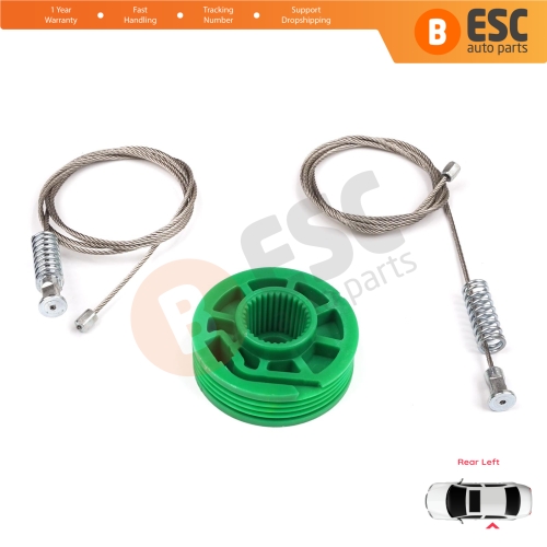 Window Regulator Repair Kit Rear Left Door for Audi A6 C5 4B 1997-2005 Allroad 4BH 4/5 Door 4B0839461