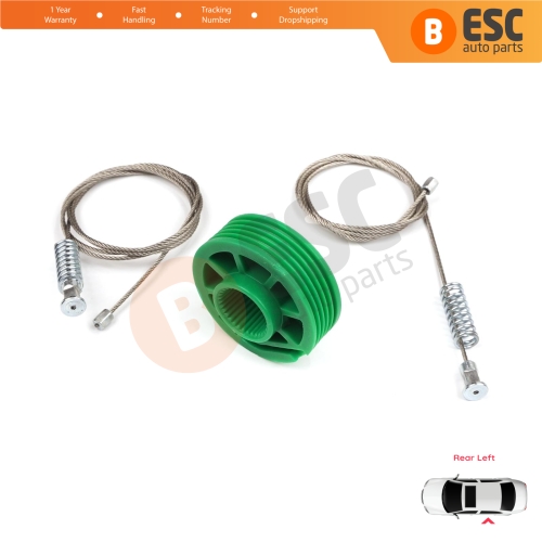 Window Regulator Repair Kit Rear Left Door for Audi A6 C5 4B 1997-2005 Allroad 4BH 4/5 Door 4B0839461