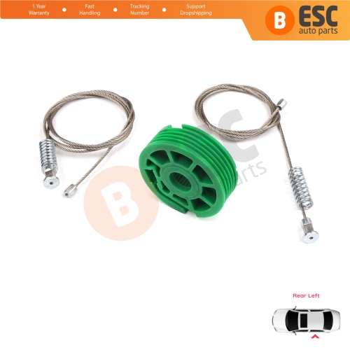 Window Regulator Repair Kit Rear Left Door for Audi A6 C5 4B 1997-2005 Allroad 4BH 4/5 Door 4B0839461